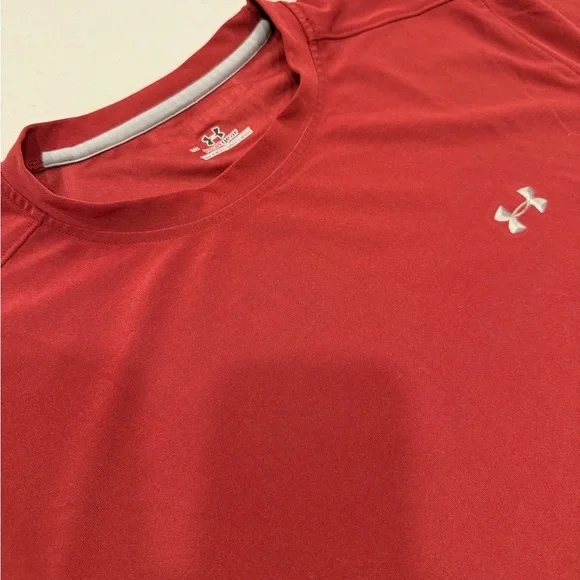 Under Armour Red/Burgundy Tactical HeatGear Tee Men's T-Shirt Large - Picture 6 of 13